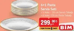 COLORİNA 6+1 PASTA SERVİS SETİ